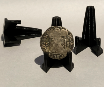 Munt standaard zwart groot   ( per 10 stuks )