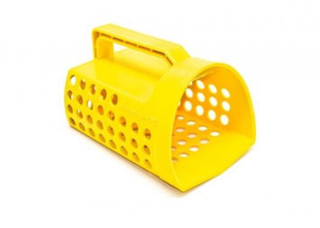 Zandzeef schep geel plastic